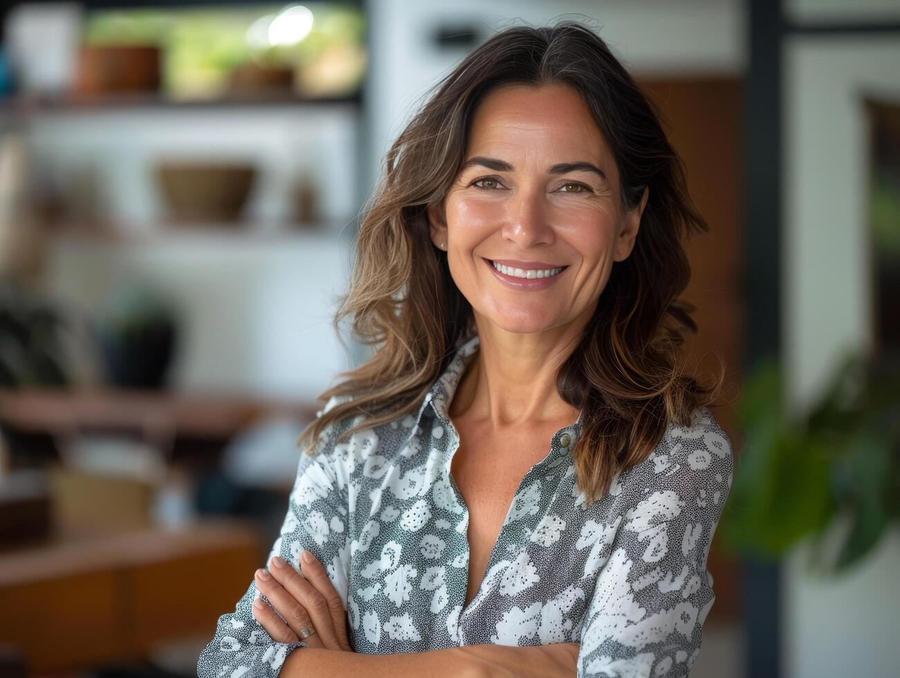 portrait-of-a-mid-aged-business-woman-corporate-leader-smiling-positive-mature-female-executive-manager-standing-in-office-arms-crossed-looking-at-camera-free-photo